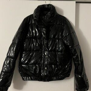 DKNY Sport Iridiscent Cropped Puffer Jacket